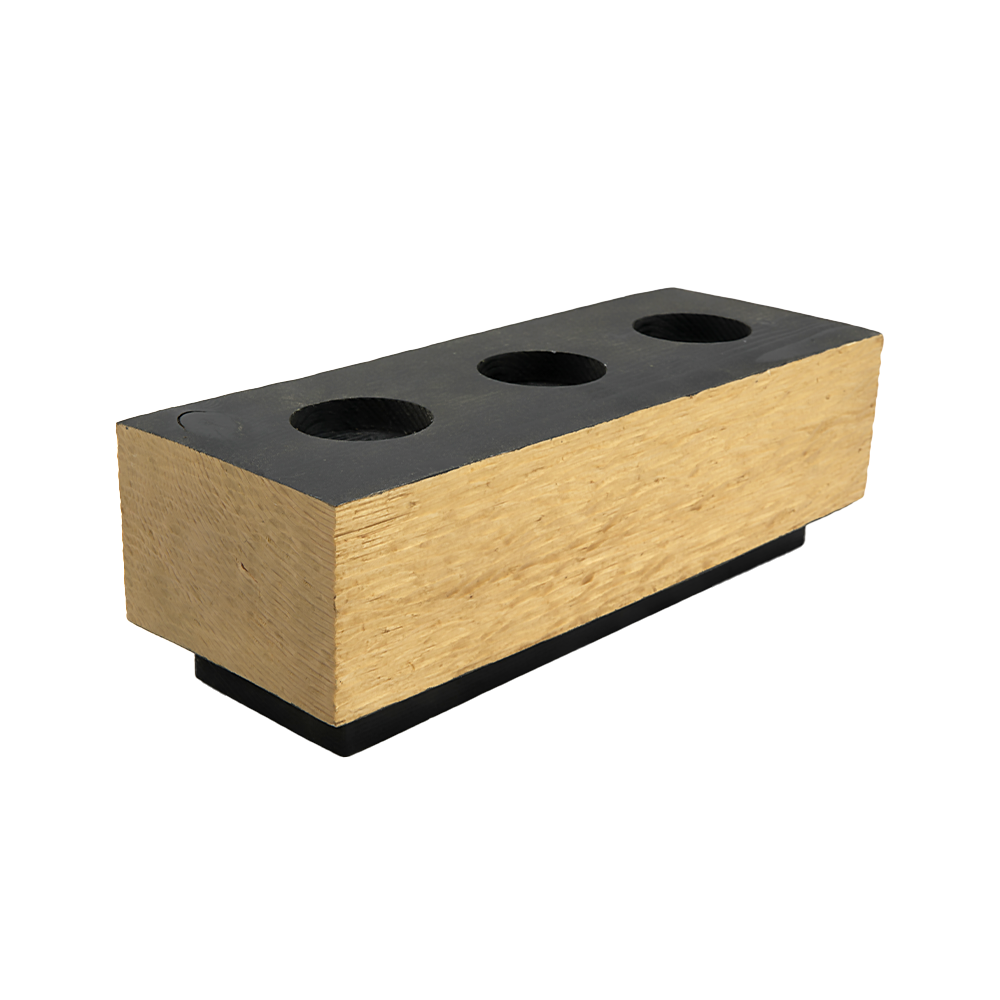 "Nero Gouge" wooden candle holder