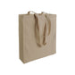 Shopper con soffietto in cotone riciclato