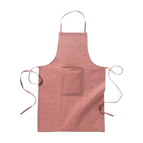 Long apron in recycled cotton