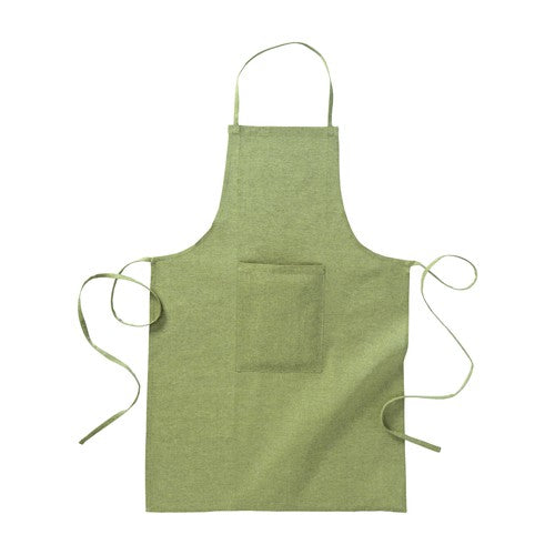 Long apron in recycled cotton