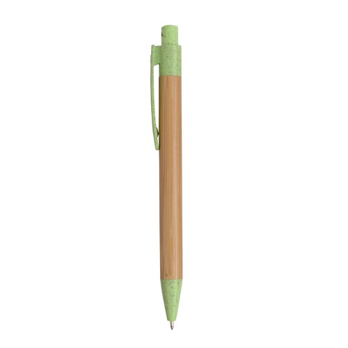 Penna a scatto in bamboo e paglia di grano