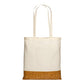 Shopper in cotton and cork base