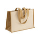 Shopper in cotton and jute 
