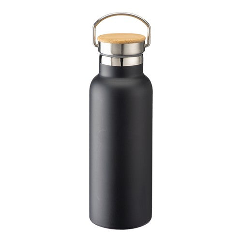 500 ml steel thermal bottle with bamboo cap