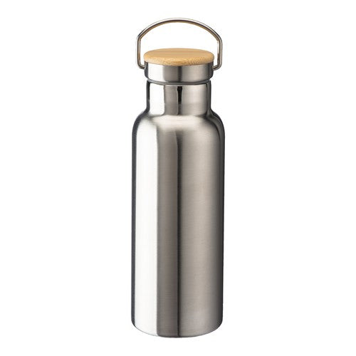 500 ml steel thermal bottle with bamboo cap