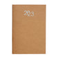 2023 weekly diary in "craft" cardboard with soft cover 13.8 X 20.4 CM