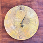 "Sunflower" recycled wooden clock