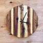 "Tribal" recycled wooden clock