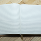 Cork notebook and recycled paper