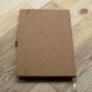 Cork notebook and recycled paper