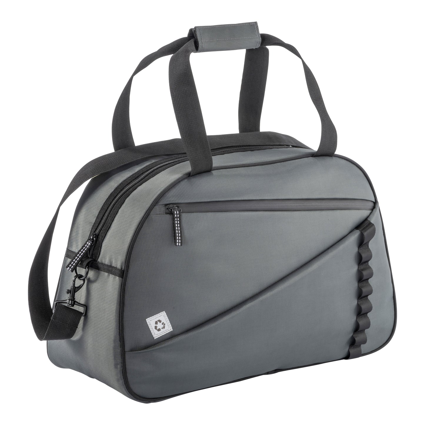 Padded duffle bag in recycled pet