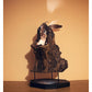 Design lamp in recycled wood