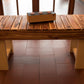 Tavolino da salotto in legno riciclato a doghe