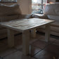 Tavolino da salotto in legno riciclato a mosaico